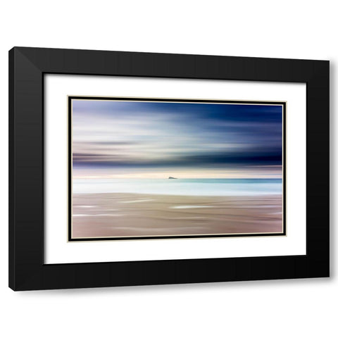 Minimalist Island Black Modern Wood Framed Art Print with Double Matting by Bejar Manda, Tomas