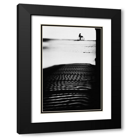 The Girl Who Sold The World Black Modern Wood Framed Art Print with Double Matting by Correia, Rui