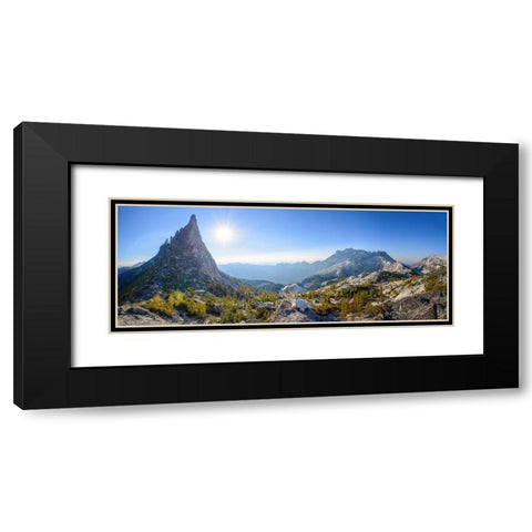 Enchantment: Prusik Pass Panorama Black Modern Wood Framed Art Print with Double Matting by Deng, Yumian