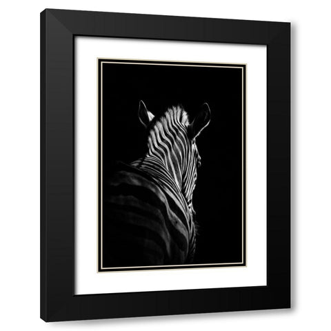 Stepping Down #6 Black Modern Wood Framed Art Print with Double Matting by Meermann, Christian