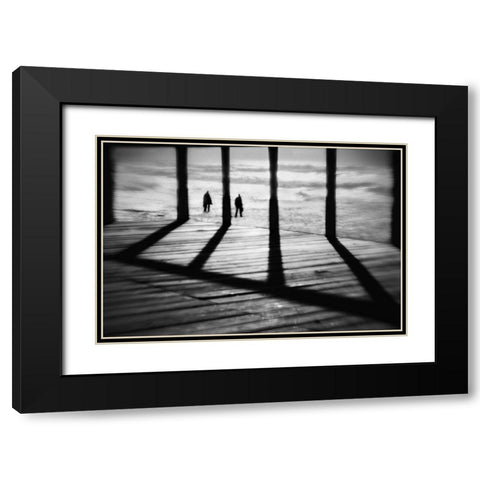 The Add Dimension Black Modern Wood Framed Art Print with Double Matting by Abrantes, Paulo