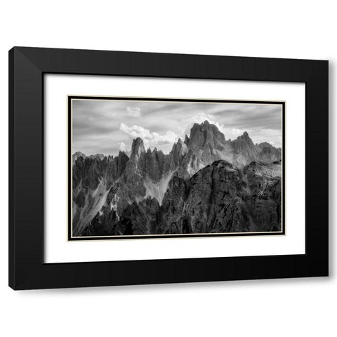 The Peaks Black Modern Wood Framed Art Print with Double Matting by Gastager, Daniel