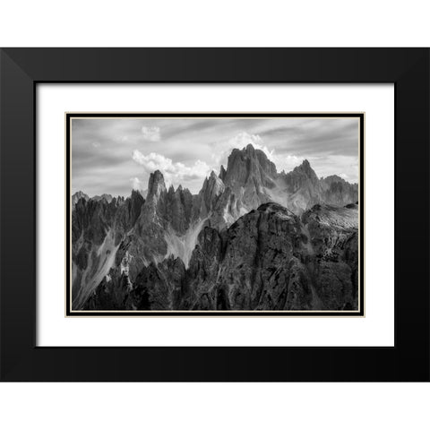 The Peaks Black Modern Wood Framed Art Print with Double Matting by Gastager, Daniel