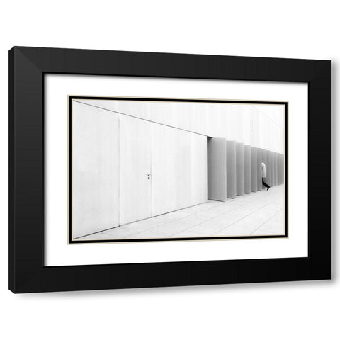 Untitled Black Modern Wood Framed Art Print with Double Matting by Niemiec, Anna