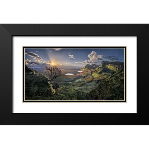 The Quiraing Black Modern Wood Framed Art Print with Double Matting by Schweiger, Christian
