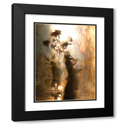 Music Of Light And Shadow Black Modern Wood Framed Art Print with Double Matting by Morozov, Andrey