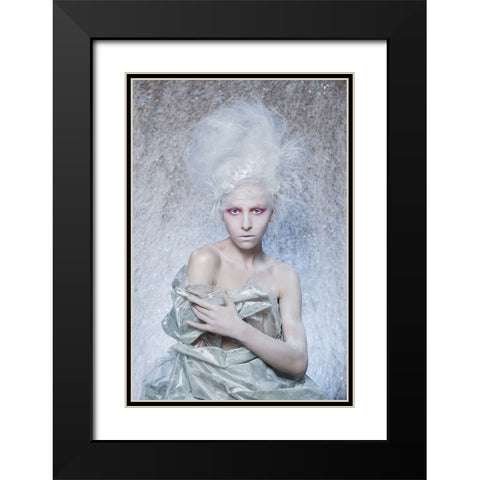 Untitled Black Modern Wood Framed Art Print with Double Matting by Smirnov, Sergei