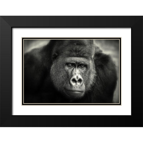 Little Smile .... Black Modern Wood Framed Art Print with Double Matting by Wenner-Braun, Antje