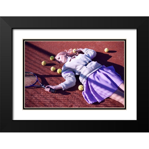 Well Played Black Modern Wood Framed Art Print with Double Matting by Breier, Andrei