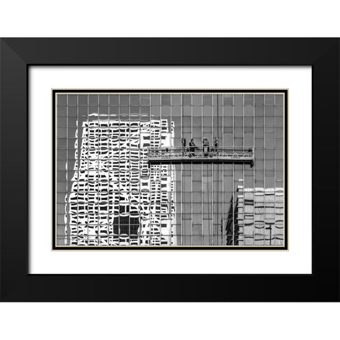 Cleaning Black Modern Wood Framed Art Print with Double Matting by Luycx, Theo