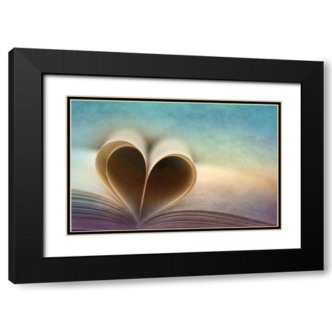 A Love Story Black Modern Wood Framed Art Print with Double Matting by Hennen, Marcus