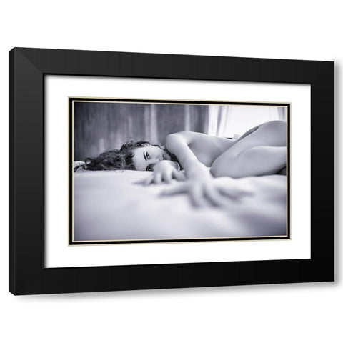 The Neurons.... Black Modern Wood Framed Art Print with Double Matting by Micheli, Fabrizio