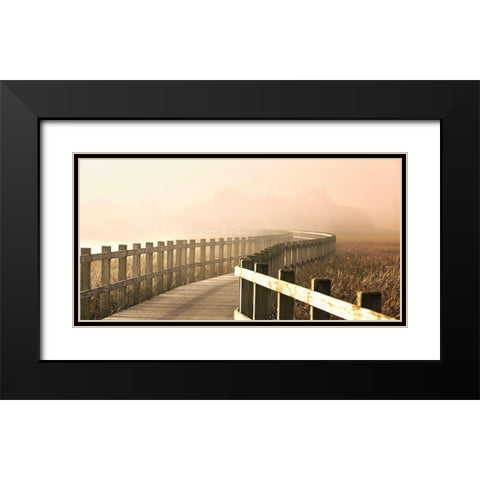 The Path Gets Brighter. Black Modern Wood Framed Art Print with Double Matting by Londal, Leif