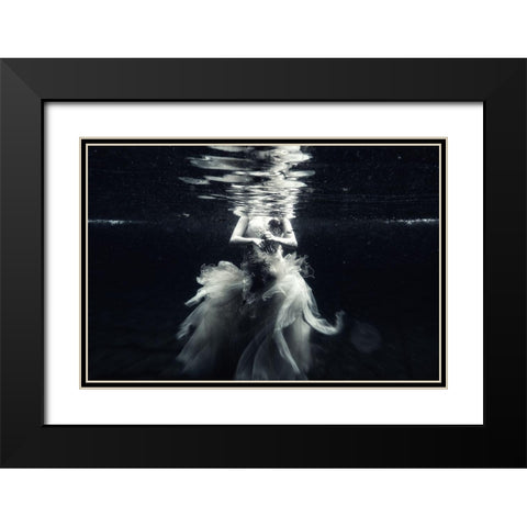 Hagia... Black Modern Wood Framed Art Print with Double Matting by Afandi, Yusuf