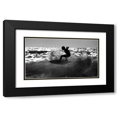 Ride Black Modern Wood Framed Art Print with Double Matting by Bussiba, Eyal