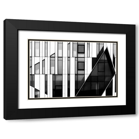 The Facade Black Modern Wood Framed Art Print with Double Matting by Hawerkamp, Hans-Wolfgang