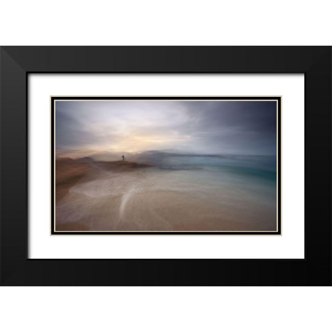 The Photographer Of Nowhere Black Modern Wood Framed Art Print with Double Matting by Pascual Buye, Santiago
