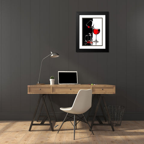 Unstable Equilibrium Black Modern Wood Framed Art Print with Double Matting by Ianeva, Aida