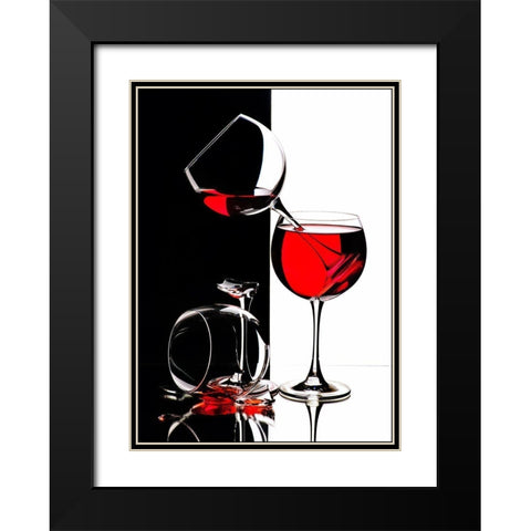 Unstable Equilibrium Black Modern Wood Framed Art Print with Double Matting by Ianeva, Aida