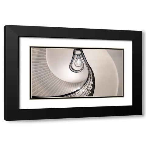 Tribute To Thomas Alva Edison Black Modern Wood Framed Art Print with Double Matting by M. Garcia, Jesus