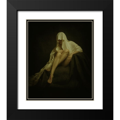 Untitled Black Modern Wood Framed Art Print with Double Matting by Shevchenko, Yuri