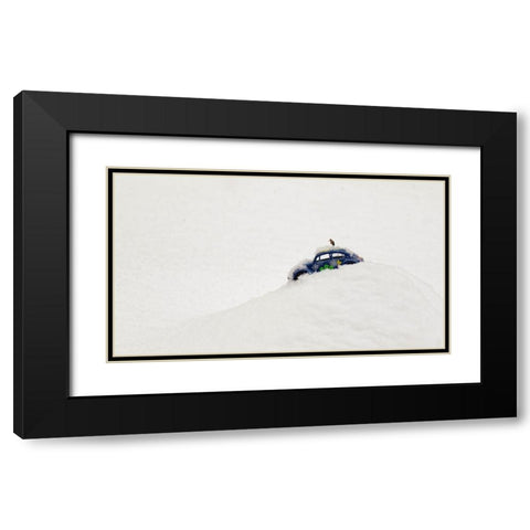 Hard Return From Vacation Black Modern Wood Framed Art Print with Double Matting by Gagnon, Lucie