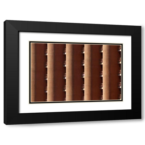 Sheraton Black Modern Wood Framed Art Print with Double Matting by Hawerkamp, Hans-Wolfgang