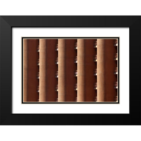 Sheraton Black Modern Wood Framed Art Print with Double Matting by Hawerkamp, Hans-Wolfgang
