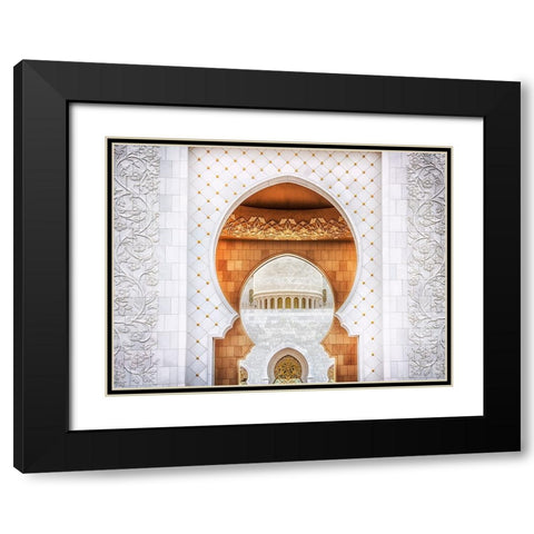 Symmetrical Black Modern Wood Framed Art Print with Double Matting by Raof, Mohamed