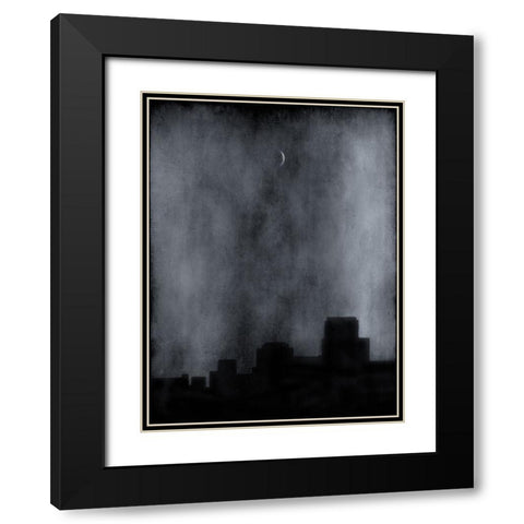 Sliver Black Modern Wood Framed Art Print with Double Matting by Hummel, Jeffrey