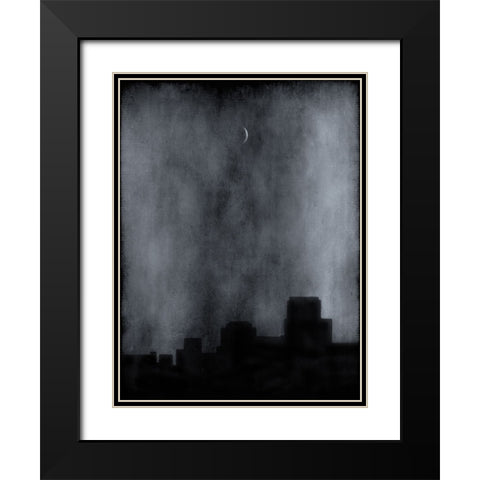 Sliver Black Modern Wood Framed Art Print with Double Matting by Hummel, Jeffrey
