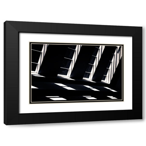 Light Keys Black Modern Wood Framed Art Print with Double Matting by Silva, Manuela