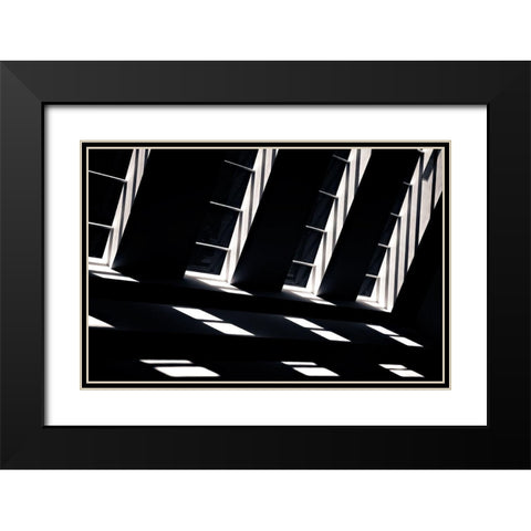 Light Keys Black Modern Wood Framed Art Print with Double Matting by Silva, Manuela