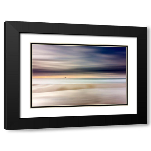 Minimalist Island V Black Modern Wood Framed Art Print with Double Matting by Bejar Manda, Tomas