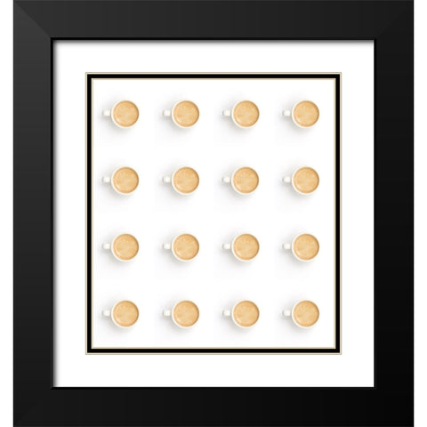 8 Hours Of Sleep Black Modern Wood Framed Art Print with Double Matting by Saratonina, Sarah