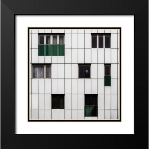 Lonely Places Black Modern Wood Framed Art Print with Double Matting by Vangindertael, Luc