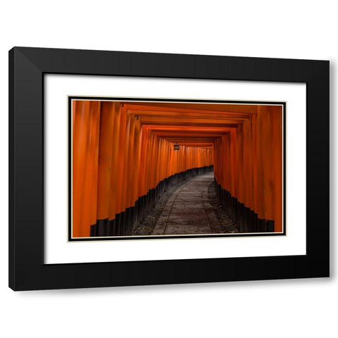 Untitled Black Modern Wood Framed Art Print with Double Matting by Majewski, Pawel