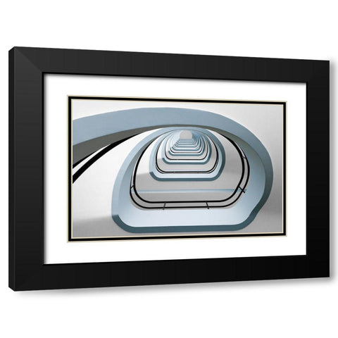 Before The Climb Black Modern Wood Framed Art Print with Double Matting by Van De, Jeroen