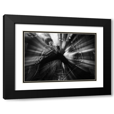 Untitled Black Modern Wood Framed Art Print with Double Matting by Nakamatsu, Kenji