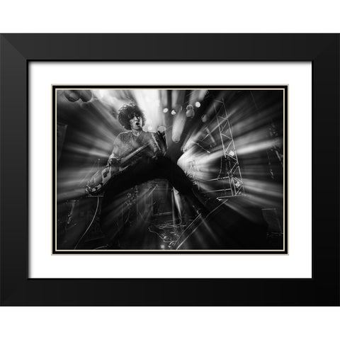 Untitled Black Modern Wood Framed Art Print with Double Matting by Nakamatsu, Kenji