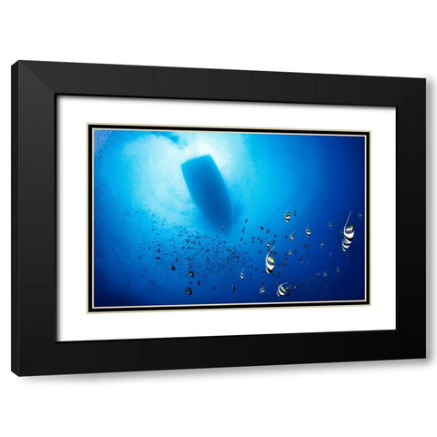 Storm Black Modern Wood Framed Art Print with Double Matting by Marchegiani, Roberto