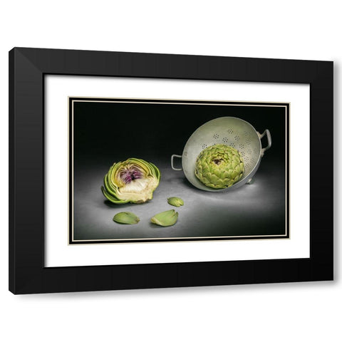 Cutaway Black Modern Wood Framed Art Print with Double Matting by Verot, Christophe