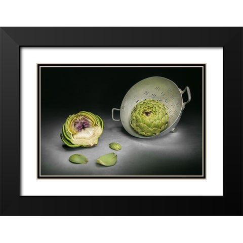 Cutaway Black Modern Wood Framed Art Print with Double Matting by Verot, Christophe