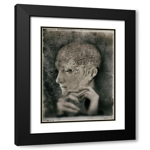 Dans Lintimate Black Modern Wood Framed Art Print with Double Matting by Hummel, Jeffrey
