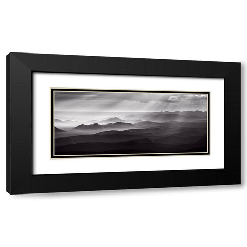 Namib Desert By Air Black Modern Wood Framed Art Print with Double Matting by Guijt, Richard