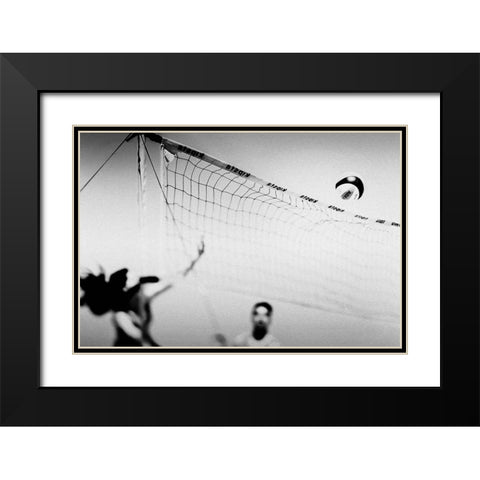 Set Point Black Modern Wood Framed Art Print with Double Matting by Correia, Rui