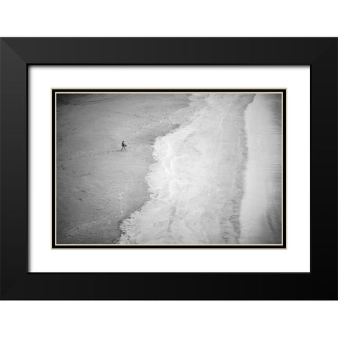 One Black Modern Wood Framed Art Print with Double Matting by Simoes, Goncalo
