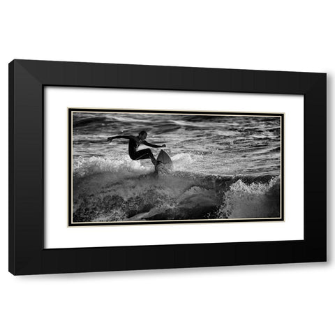 ~~ -/- ~~~~ Black Modern Wood Framed Art Print with Double Matting by Bussiba, Eyal