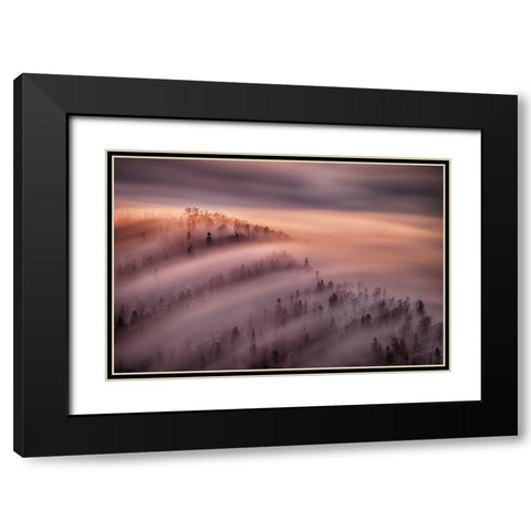 High Tide Black Modern Wood Framed Art Print with Double Matting by Svoboda Mqep, Peter