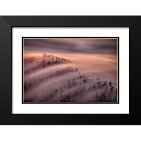 High Tide Black Modern Wood Framed Art Print with Double Matting by Svoboda Mqep, Peter